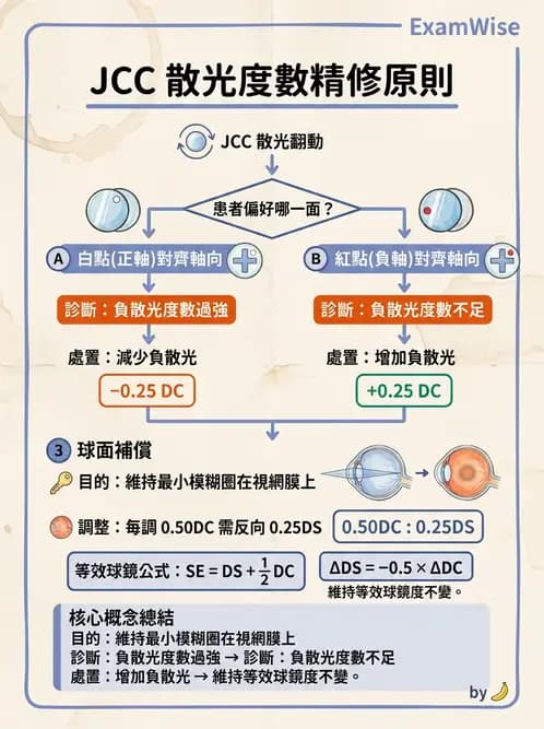 驗光師 - 傑克森交叉圓柱鏡散光檢查 - AI 圖文解析預覽