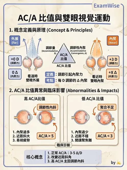 驗光師 - 調節性內聚力與聚散功能檢測 - AI 圖文解析預覽