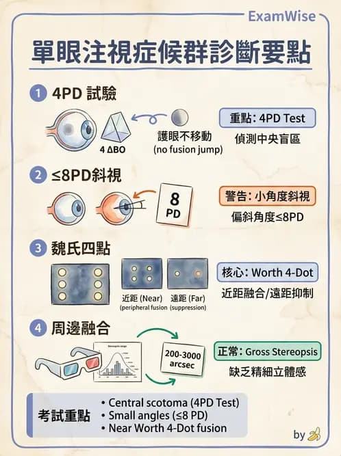 驗光師 - 固視偏差與雙眼視覺評估 - AI 圖文解析預覽