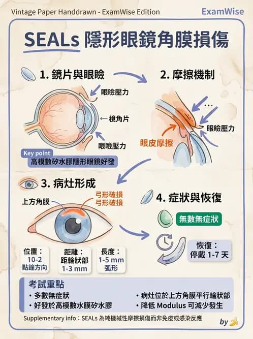 驗光師 - 角膜染色與輪部血管化 - AI 圖文解析預覽