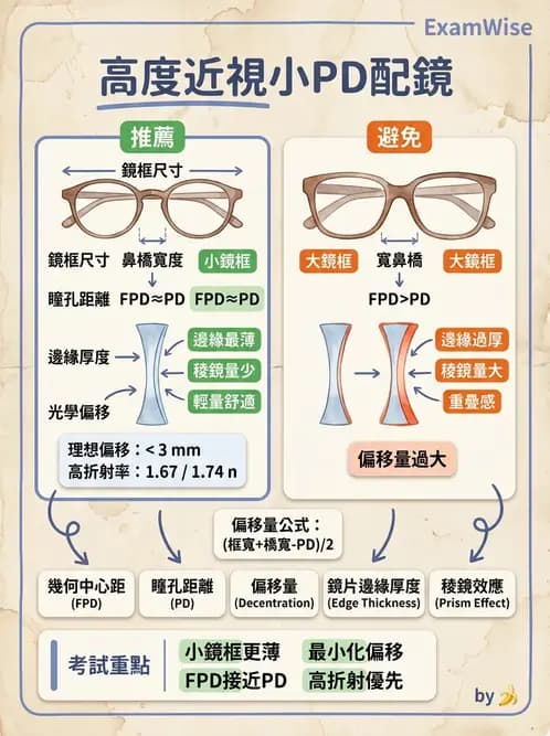 驗光師 - 鏡片材料特性與光學設計 - AI 圖文解析預覽