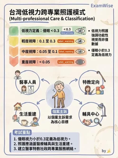 驗光師 - 低視力復健與心理適應 - AI 圖文解析預覽