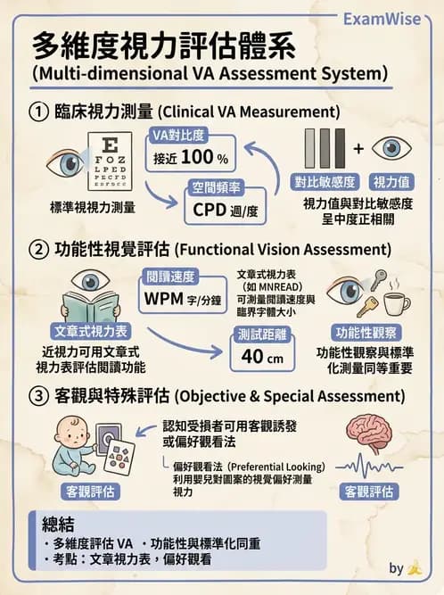 驗光師 - 視力表與視力量測 - AI 圖文解析預覽