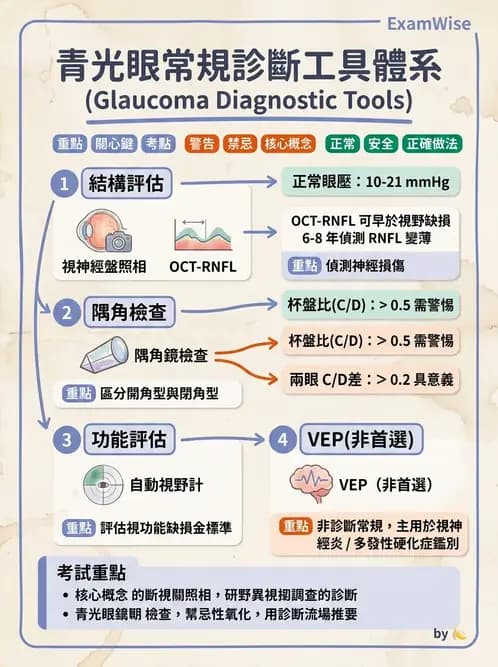 驗光師 - 青光眼診斷與治療 - AI 圖文解析預覽
