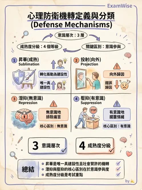 護理師 - 焦慮症與壓力相關障礙 - AI 圖文解析預覽