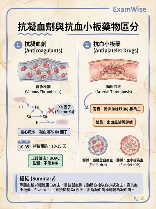 護理師 - 心臟藥物與抗血栓劑 - AI 圖文解析預覽