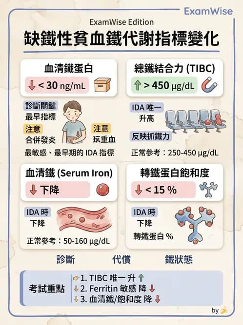 醫檢師 - 貧血診斷與營養缺乏性貧血 - AI 圖文解析預覽