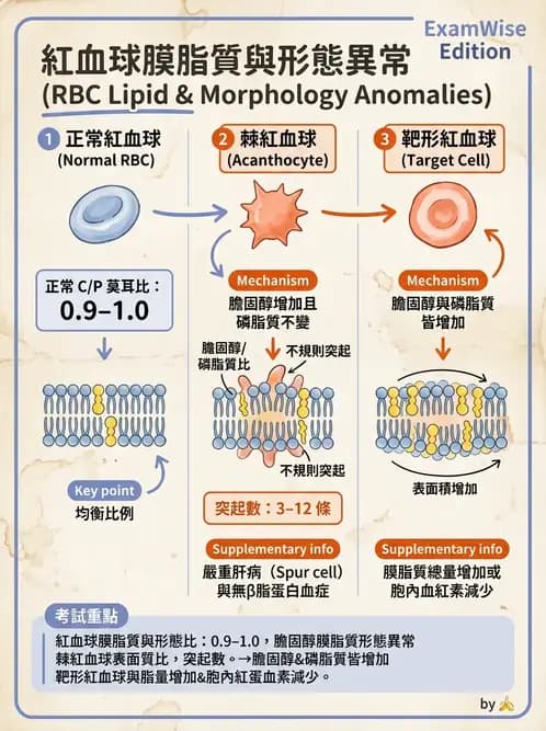 醫檢師 - 紅血球生理與形態 - AI 圖文解析預覽