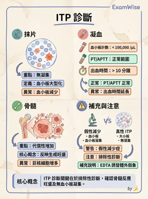 醫檢師 - 血小板與止血生理 - AI 圖文解析預覽