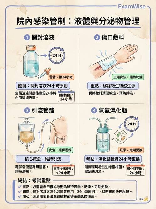 護理師 - 無菌消毒與感染控制 - AI 圖文解析預覽