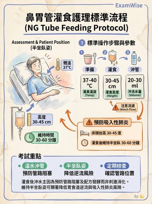 護理師 - 營養與管灌飲食 - AI 圖文解析預覽