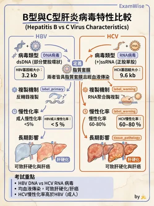 醫檢師 - B型肝炎病毒 - AI 圖文解析預覽