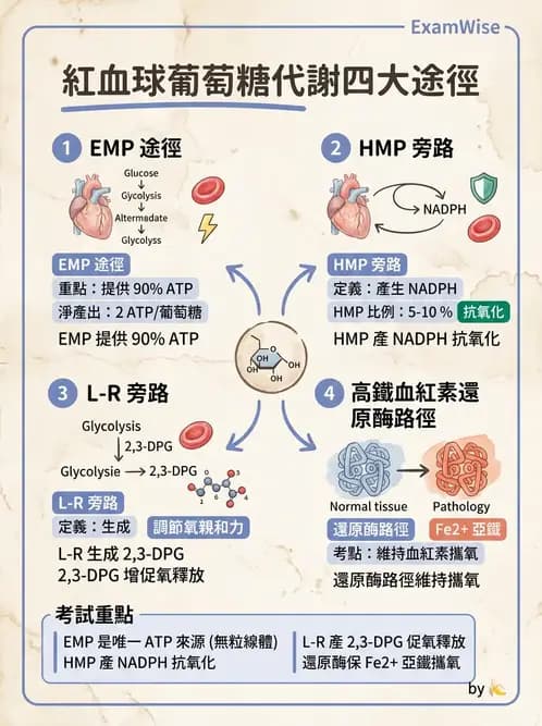 醫檢師 - 紅血球生理與形態 - AI 圖文解析預覽