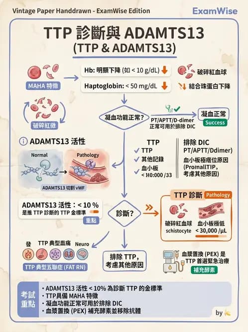 醫檢師 - 血小板與止血生理 - AI 圖文解析預覽