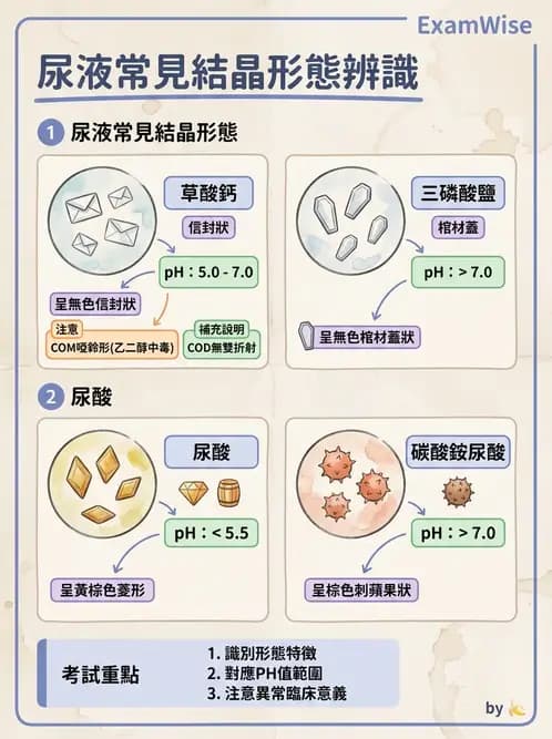 醫檢師 - 尿沉渣鏡檢與物理檢查 - AI 圖文解析預覽