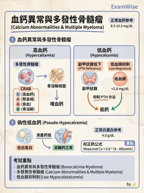 醫檢師 - 電解質與微量元素 - AI 圖文解析預覽