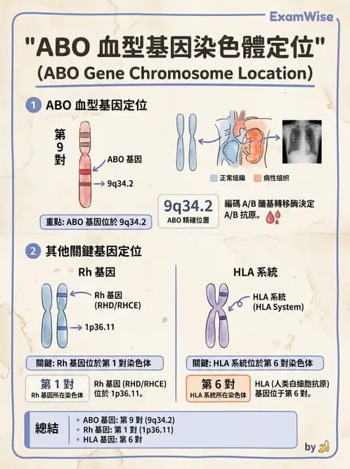 醫檢師 - 紅血球抗原與血型系統 - AI 圖文解析預覽