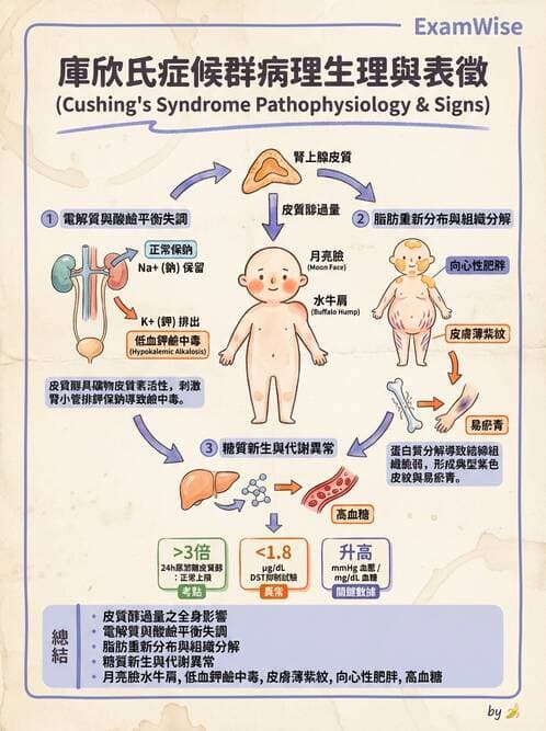 護理師 - 腎上腺與腦下垂體疾病 - AI 圖文解析預覽