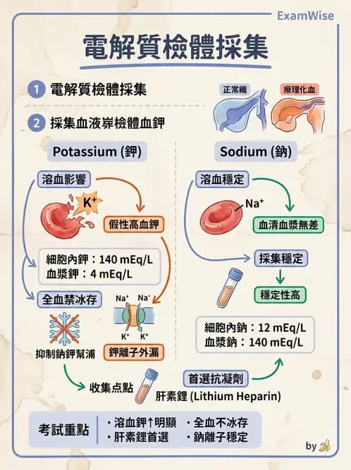 醫檢師 - 電解質與微量元素 - AI 圖文解析預覽