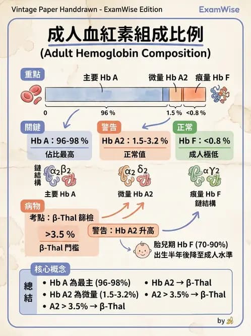 醫檢師 - 紅血球生理與形態 - AI 圖文解析預覽