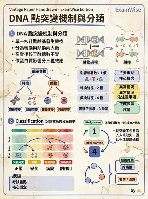 醫檢師 - 基礎分子生物學 - AI 圖文解析預覽