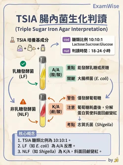 醫檢師 - 腸內菌鑑別方法與培養基 - AI 圖文解析預覽