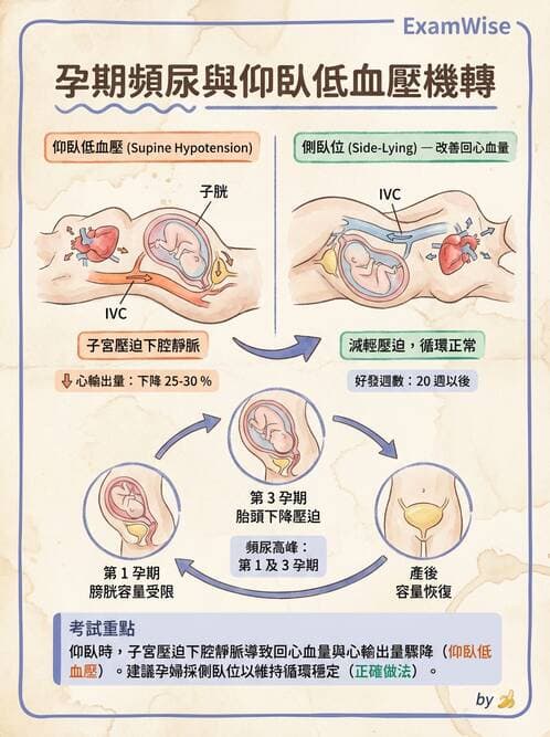 護理師 - 孕期生理變化與不適護理 - AI 圖文解析預覽