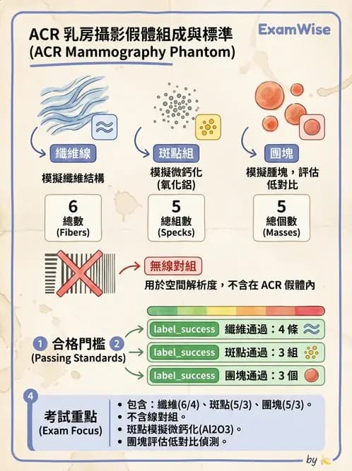 放射 - 乳房攝影裝置與影像品質 - AI 圖文解析預覽