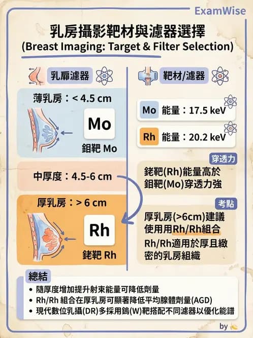 放射 - 乳房攝影裝置與影像品質 - AI 圖文解析預覽