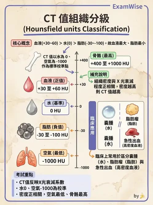 放射 - CT物理原理與掃描技術 - AI 圖文解析預覽