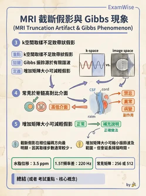 放射 - 磁振影像品質與參數 - AI 圖文解析預覽
