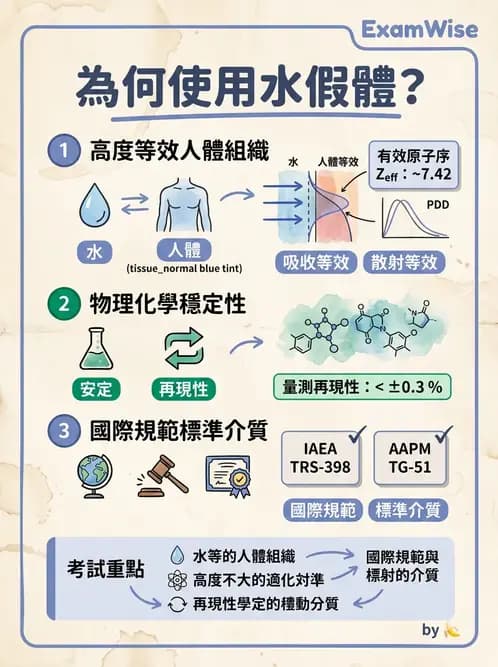 放射 - 劑量增建、散射因子與假體量測 - AI 圖文解析預覽