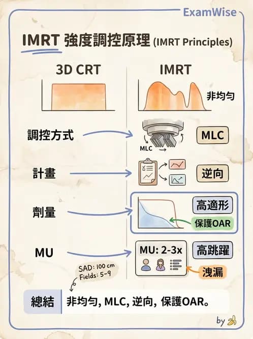 放射 - 強度調控放射治療(IMRT/VMAT/Tomotherapy) - AI 圖文解析預覽