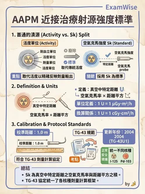 放射 - 近接治療射源物理與劑量計算 - AI 圖文解析預覽
