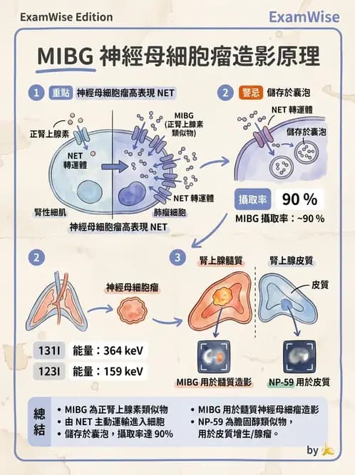 放射 - 腫瘤與內分泌造影SPECT藥物 - AI 圖文解析預覽