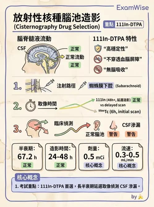 放射 - 腦部造影SPECT藥物 - AI 圖文解析預覽