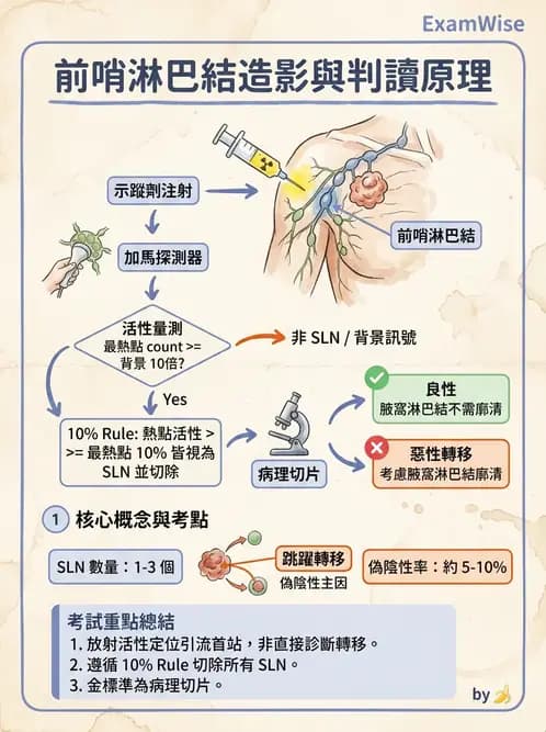 放射 - 副甲狀腺與前哨淋巴結造影 - AI 圖文解析預覽