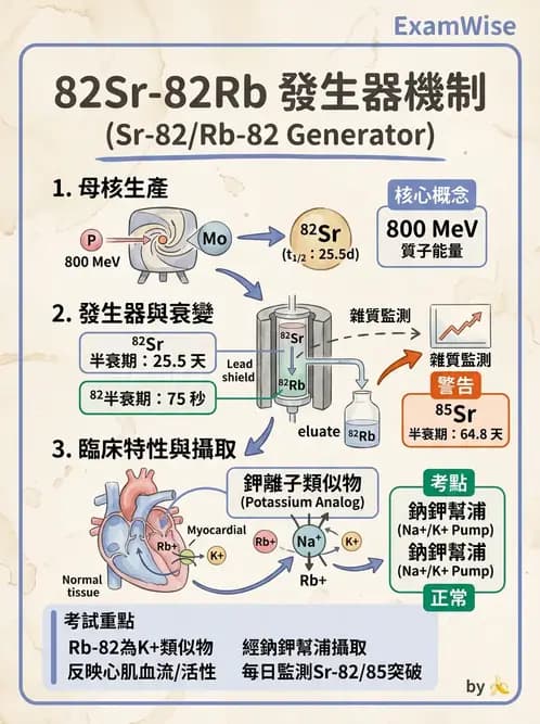 放射 - 核種生產與孳生器 - AI 圖文解析預覽