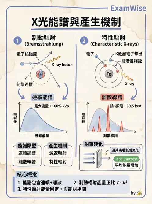 放射 - X光產生與特性 - AI 圖文解析預覽