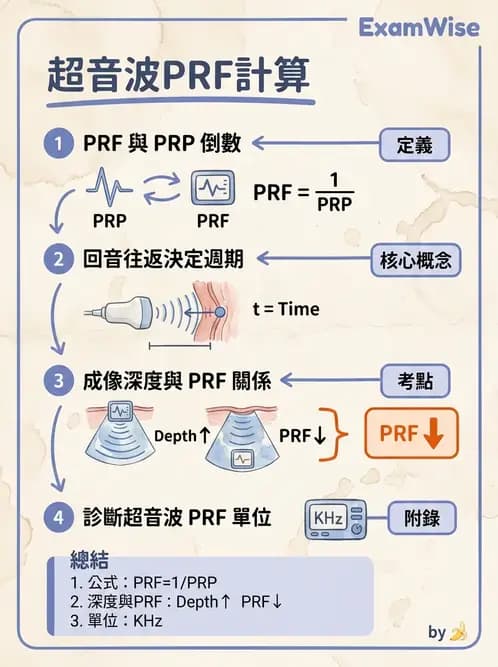 放射 - 超音波物理與換能器 - AI 圖文解析預覽