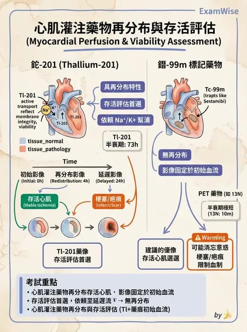 放射 - 心肌造影SPECT藥物 - AI 圖文解析預覽