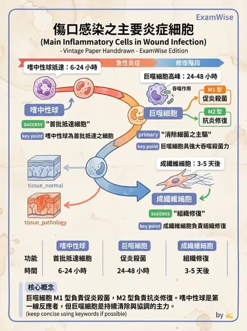 放射 - 感染、修復及其反應 - AI 圖文解析預覽