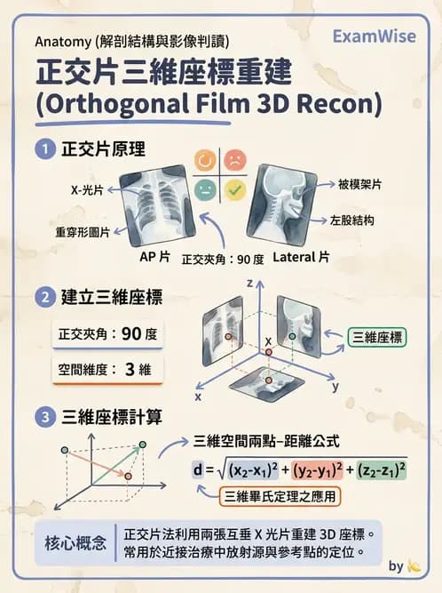 放射 - CT模擬攝影機與虛擬模擬定位 - AI 圖文解析預覽