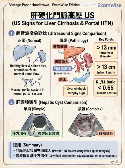放射 - 肝臟超音波 - AI 圖文解析預覽