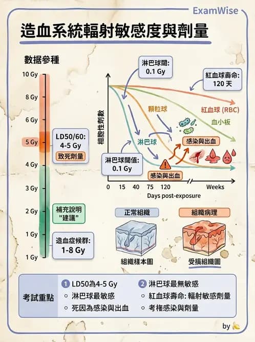 放射 - 組織與腫瘤輻射效應 - AI 圖文解析預覽