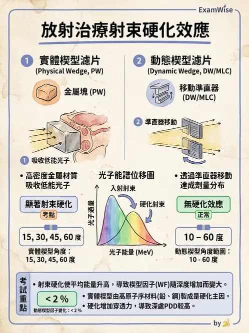 放射 - 射束幾何、照野設計與楔形濾器 - AI 圖文解析預覽