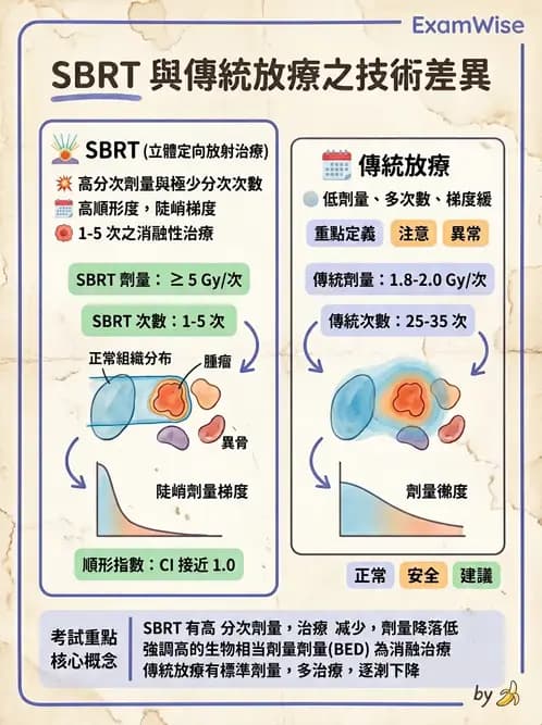 放射 - 立體定位軀體放射治療(SBRT) - AI 圖文解析預覽