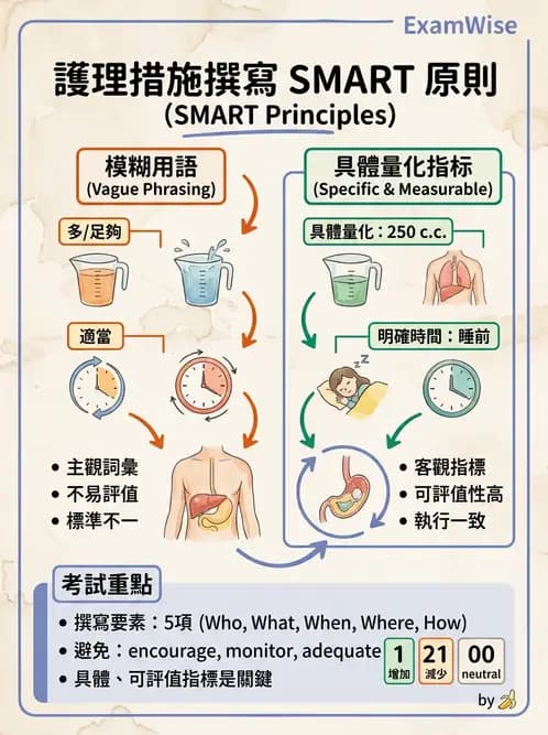 護理師 - 護理過程(評估至評值) - AI 圖文解析預覽