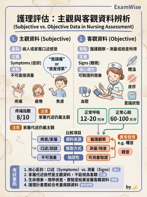 護理師 - 護理過程(評估至評值) - AI 圖文解析預覽