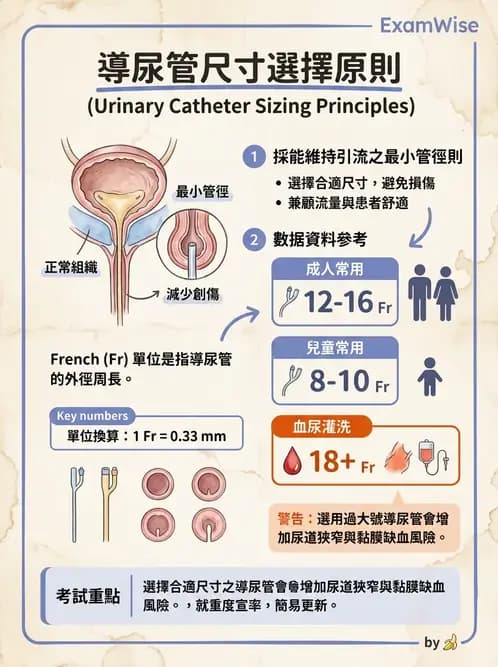 護理師 - 泌尿排泄與導尿護理 - AI 圖文解析預覽